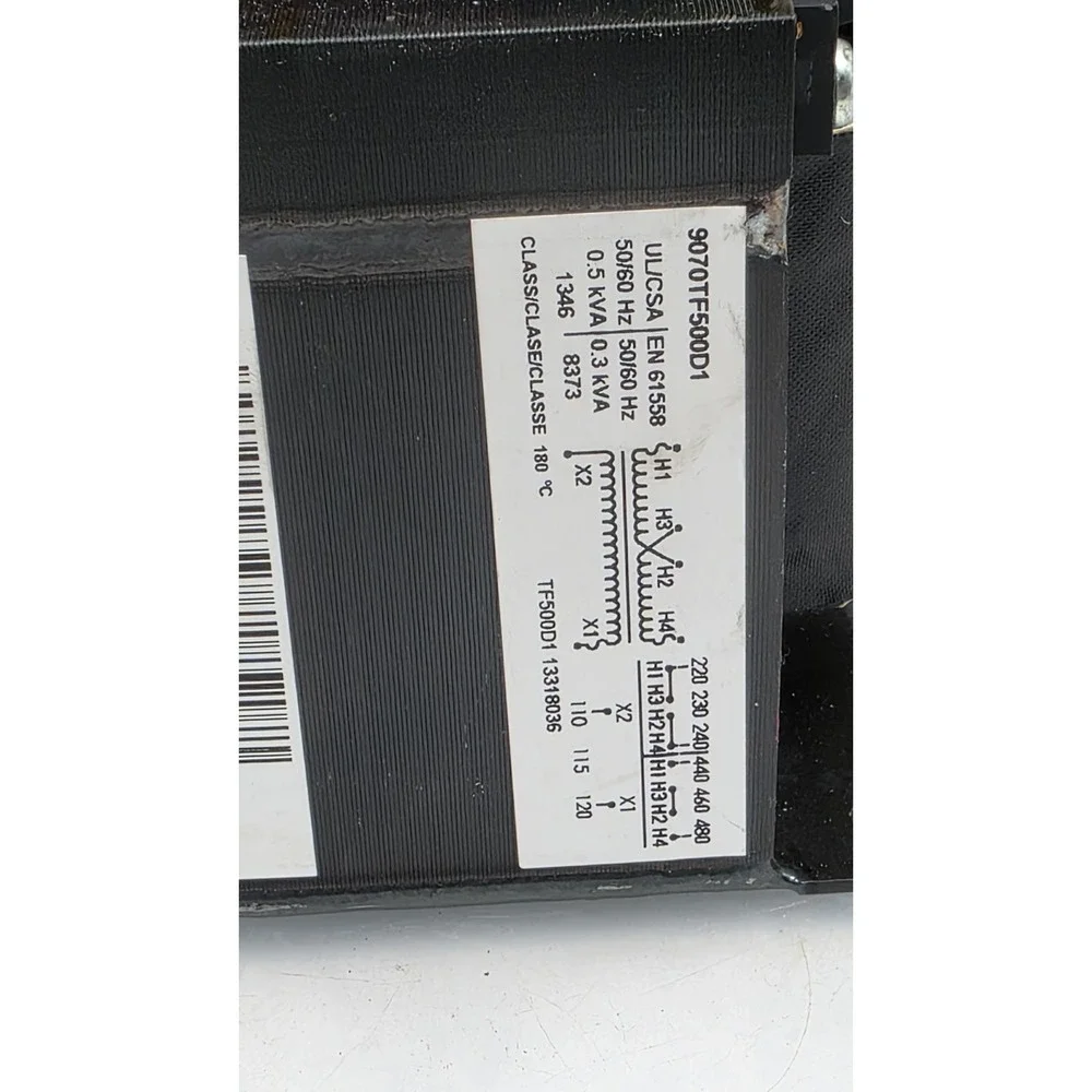 9070TF500D1 Square D Control Transformer 500VA Power 240/480 Primary 120 Seconda
